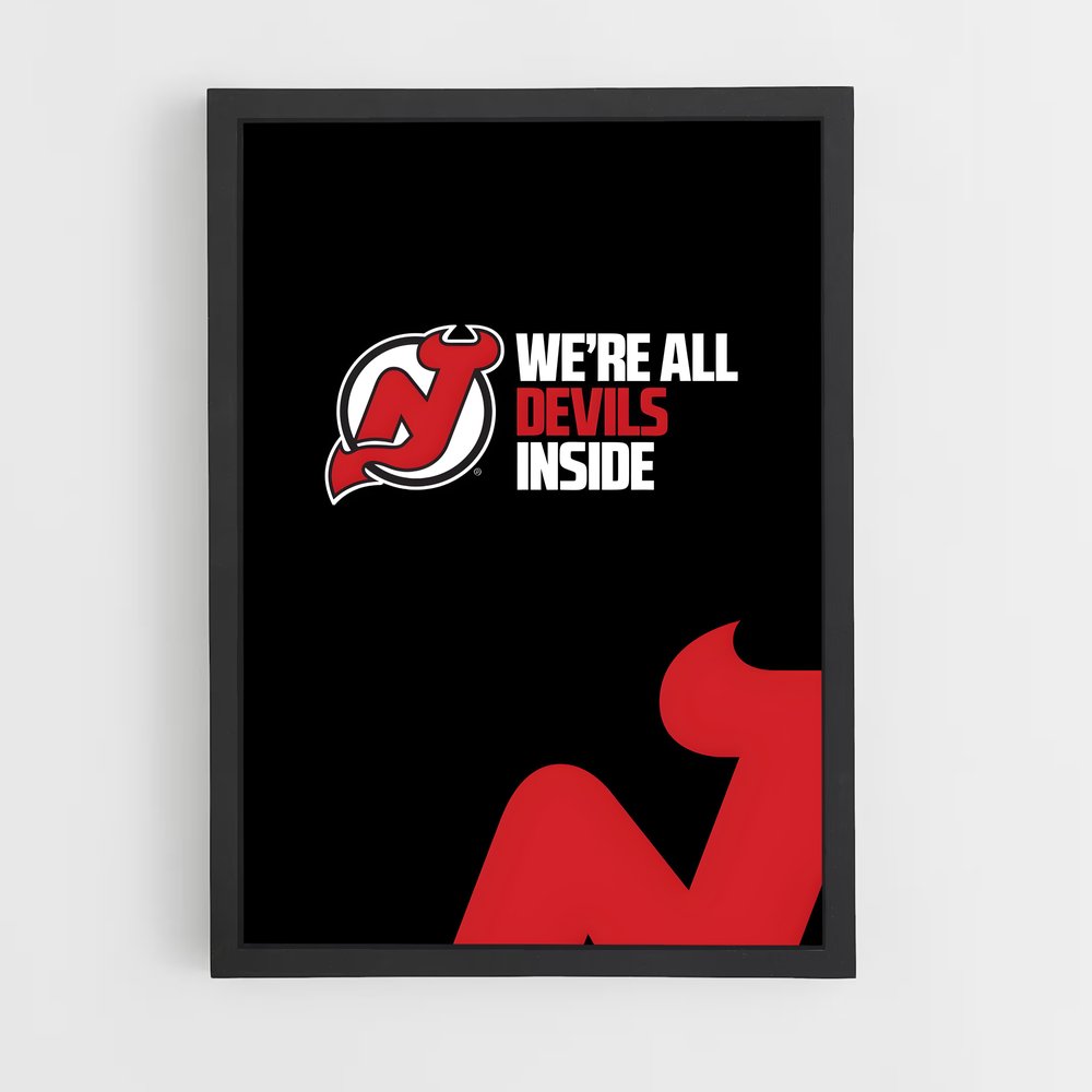 Poster Esprit Démoniaque – affiche Hockey sur glace (vue 2)